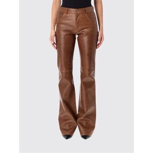 Haikure Women Haikure Flora Mid-Rise Flared Calfskin Leather Trousers